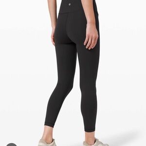 EUC Lululemon Wunder Train High-Rise Tight 25" leggings black size 16